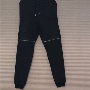 Black joggers men size 28